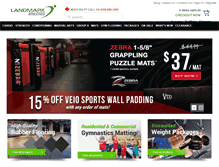 Tablet Screenshot of landmarkathletics.com
